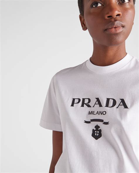 white prada tshirt|prada white t shirt men.